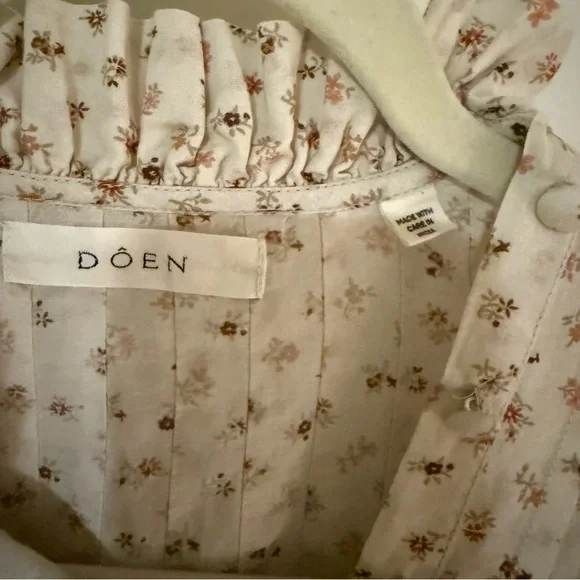 Doen palmera top in cream parc monceau NWOT - Picture 7 of 7